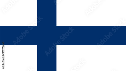 Flag of Finland, 16:9 Format, Finland Flag, Vector Images