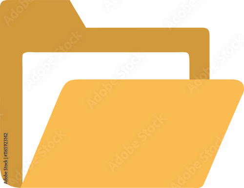 Folder Open Icon - Clean and Versatile File Access Design