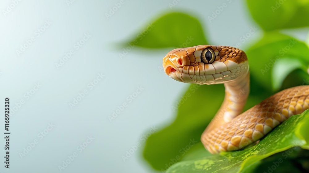 Fototapeta premium Natural Snake Behavior Clean Shot