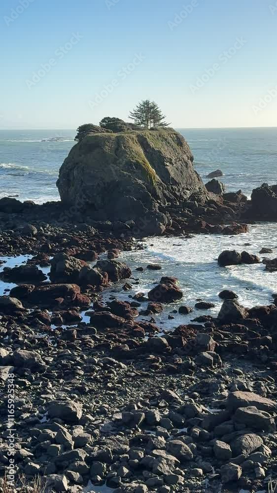 Beautiful Crescent City Coastline in California