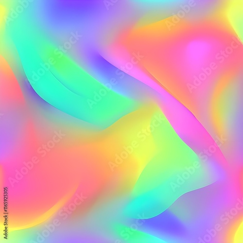 Abstract Neon Color Fusion Background
