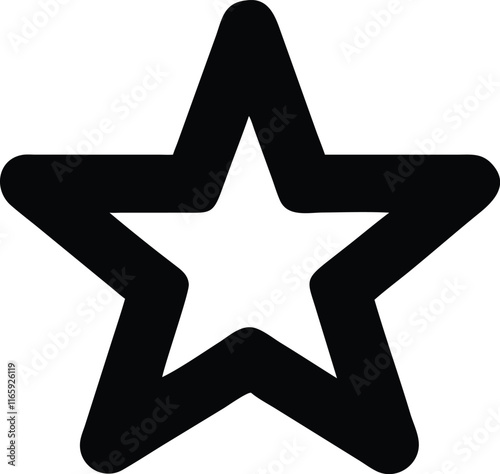 Star Icon - Bright and Minimalist Symbol of Achievement Variant