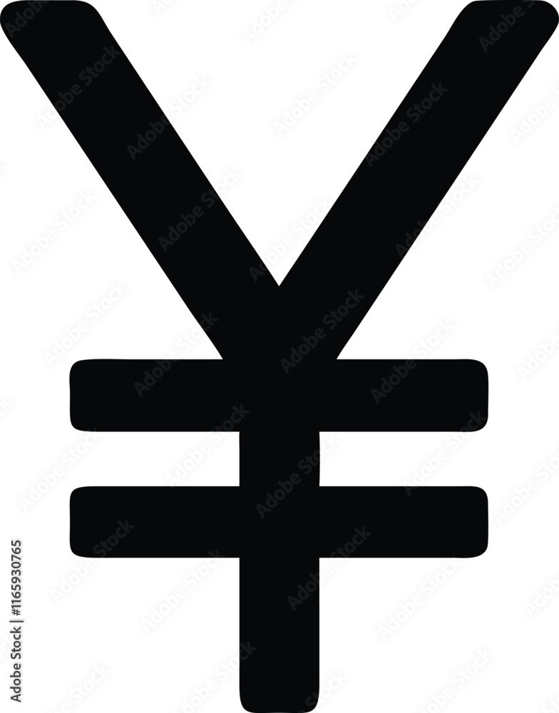 Obraz premium Yen Symbol for Japanese Money