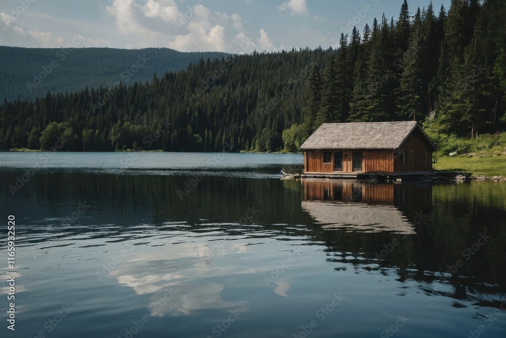Small house by the lake Small house by the lake