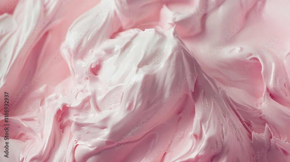 Pink Cream Texture: Delicious Sweet Food Background Pink Cream Texture: Delicious Sweet Food Background