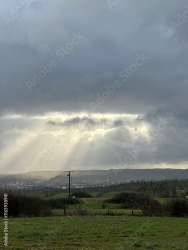 storm over the field