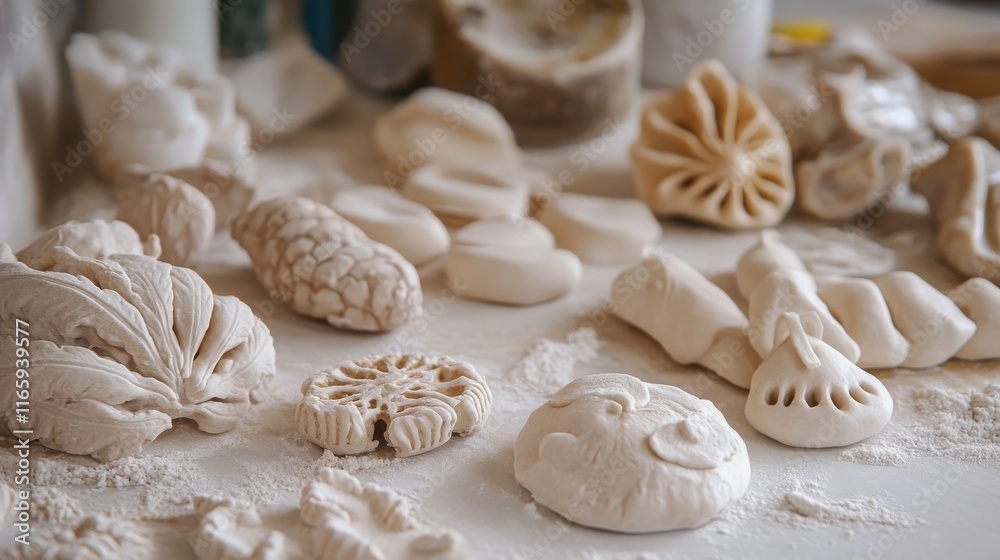salt dough ornaments background, 16:9 salt dough ornaments background, 16:9