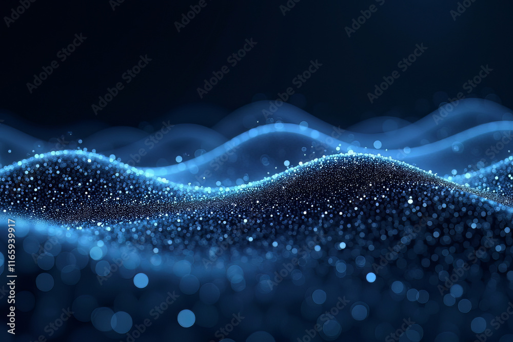 Abstract digital wave of particles Abstract digital wave of particles