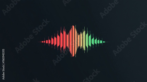 Dynamic soundwave illustration in vibrant colors, showcasing audio frequency patterns.