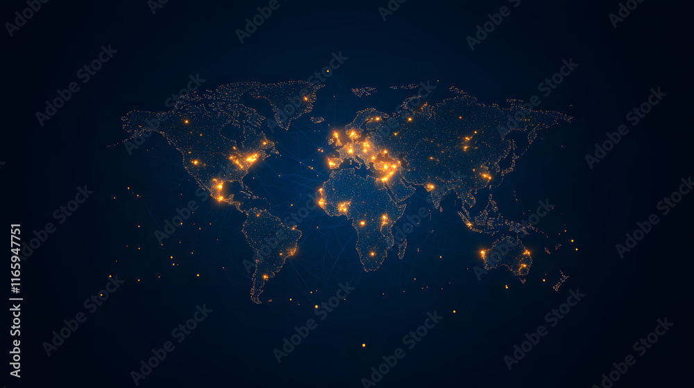 Modern web design featuring a world map with data visualization, representing global connectivity and interactive digital solutions for businesses in the modern age.
Modern web design featuring a world map with data visualization, representing global connectivity and interactive digital solutions for businesses in the modern age.