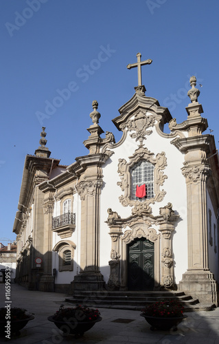 Ancient church in the historic center of the city of Caminha in the north of Portugal, Nossa Senhora d’Agonia photo