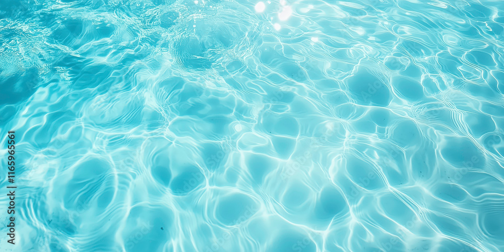 Obraz premium Close-Up of Water Ripples on a Light Blue Background: Serenity in Motion