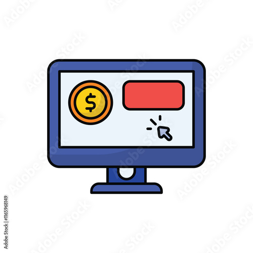 Pay Per Click vector icon