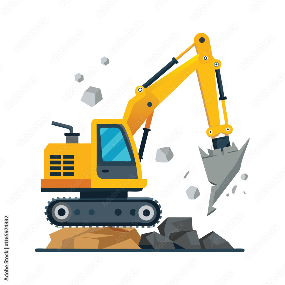 Construction machinery vehicle vector illustration Construction machinery vehicle vector illustration