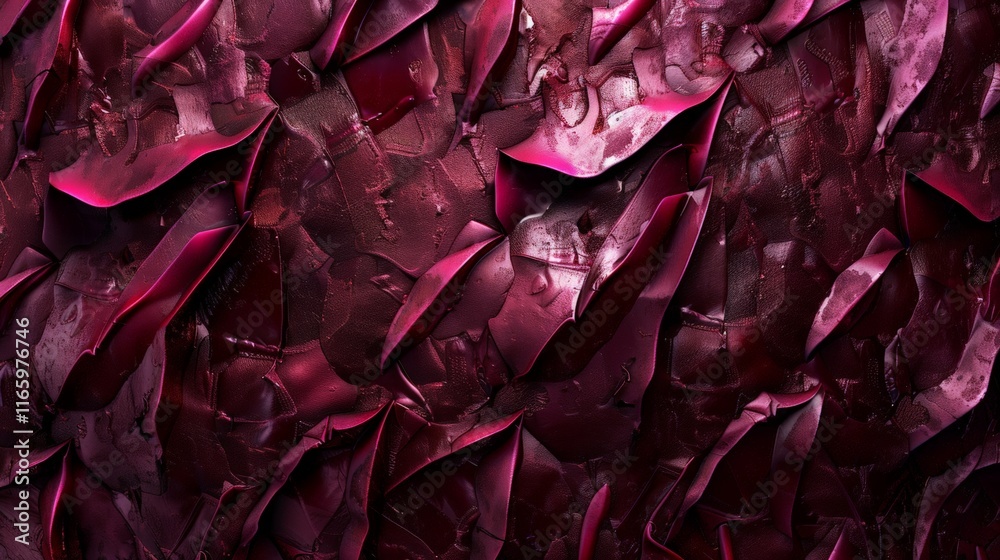 Deep burgundy wallpaper featuring a textured, folded surface creates a dramatic, abstract pattern, adding elegance to any space Deep burgundy wallpaper featuring a textured, folded surface creates a dramatic, abstract pattern, adding elegance to any space