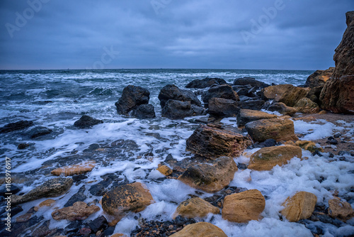 The Black Sea in the Odessa region looks unbeatable in winter.