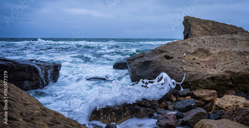 The Black Sea in the Odessa region looks unbeatable in winter.