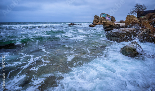 The Black Sea in the Odessa region looks unbeatable in winter.