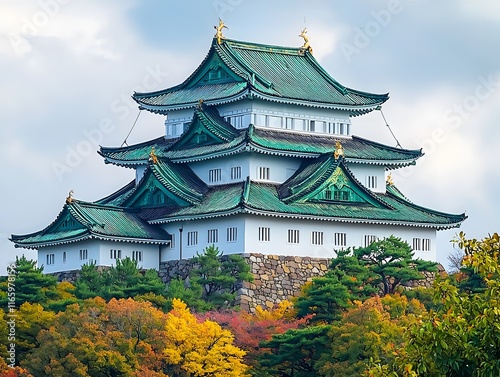 Photo of a Majestic Japanese Castle