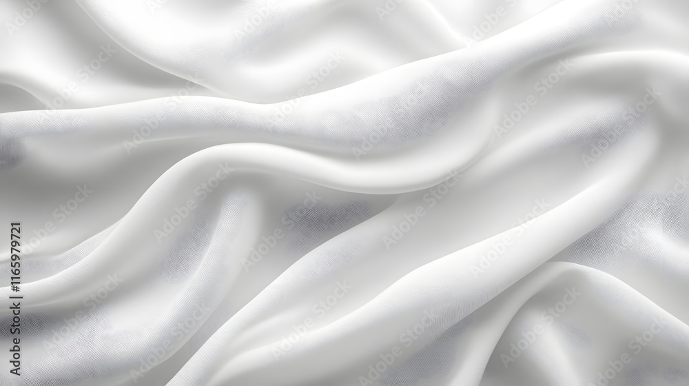 Obraz premium Flowing Fabric Texture in Elegant Monochrome Design