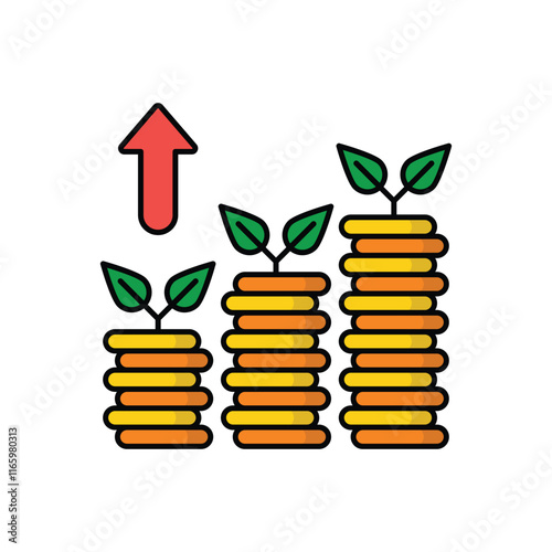 Dividends vector icon