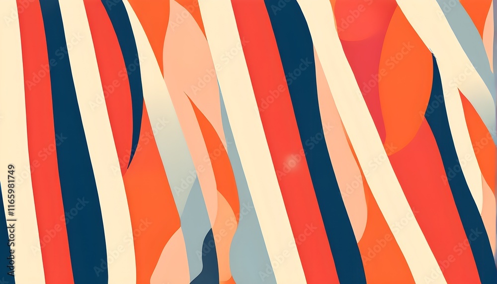 Fototapeta premium Abstract seamless pattern with stripes forming squares repeating on a textured background
