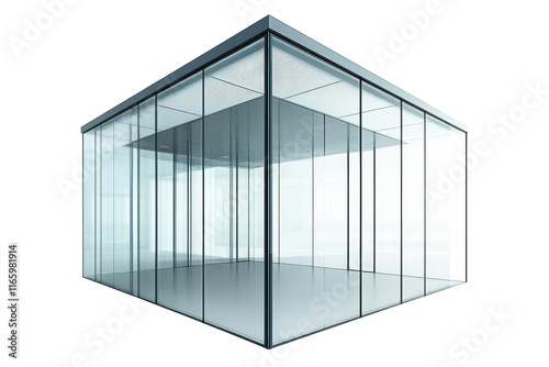 Contemporary Glass Wall with Frameless Style