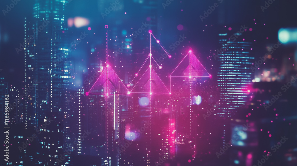 Abstract business team stands on the peak of success amid tall, innovative Smart city and graphs with statistics to analyze business potential and predict future developments in company growth. Abstract business team stands on the peak of success amid tall, innovative Smart city and graphs with statistics to analyze business potential and predict future developments in company growth.