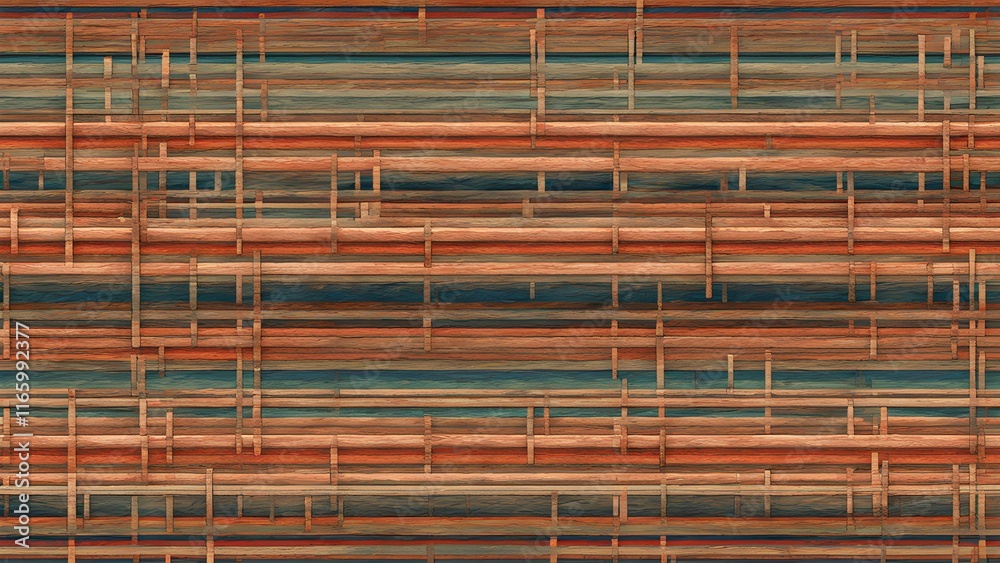 Abstract seamless pattern with stripes forming squares repeating on a textured background Abstract seamless pattern with stripes forming squares repeating on a textured background