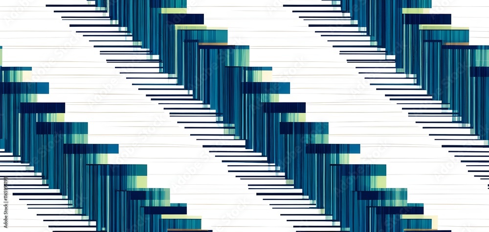 Obraz premium Abstract seamless pattern with stripes forming squares repeating on a textured background