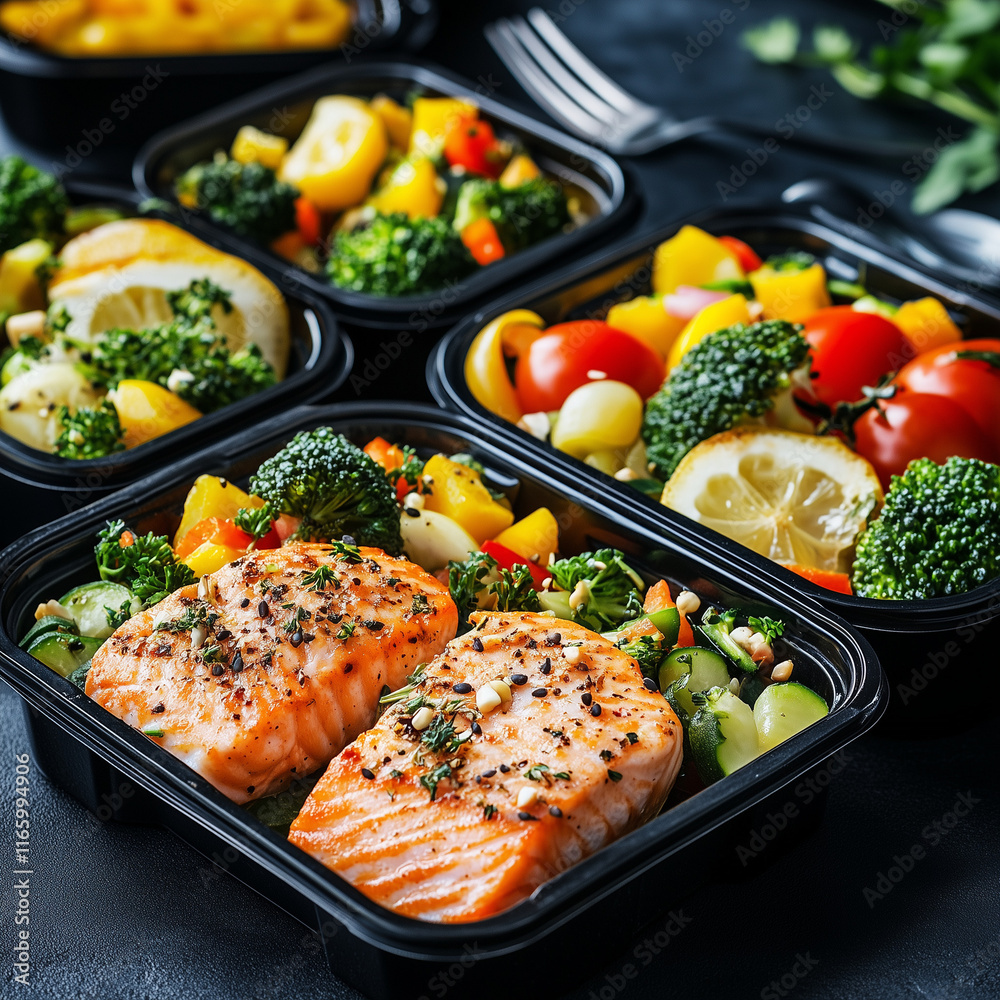 grilled salmon with vegetables grilled salmon with vegetables