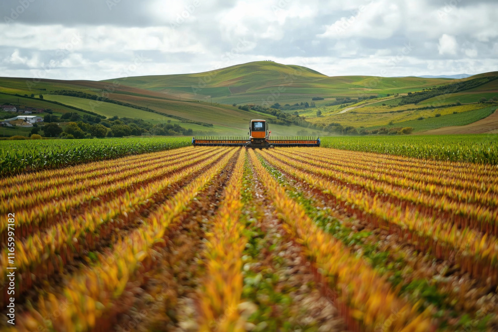 Robotic Farmer Harvesting in Rolling Fields Robotic Farmer Harvesting in Rolling Fields