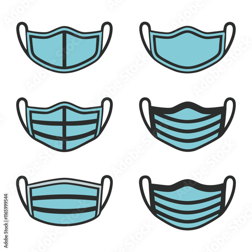 Face Mask Vector Design Bundle. photo