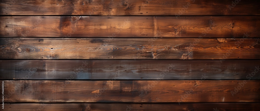 Naklejka premium wooden brown wall background close up