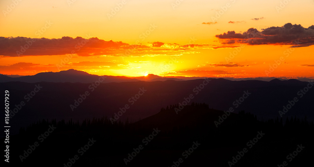 Sunset at the summit Sunset at the summit
