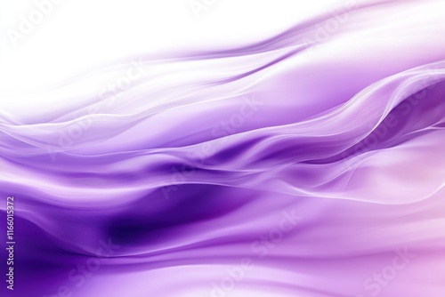 Abstract fluid waves, ethereal purple and white gradients, smoky textures, flowing energy, cosmic nebula, silk-like ripples, dream-like atmosphere, soft focus, mystical aura, violet hues, wispy curves