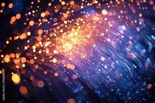 Wallpaper Mural An abstract representation of vibrant light patterns merging to create a visual feast. Torontodigital.ca