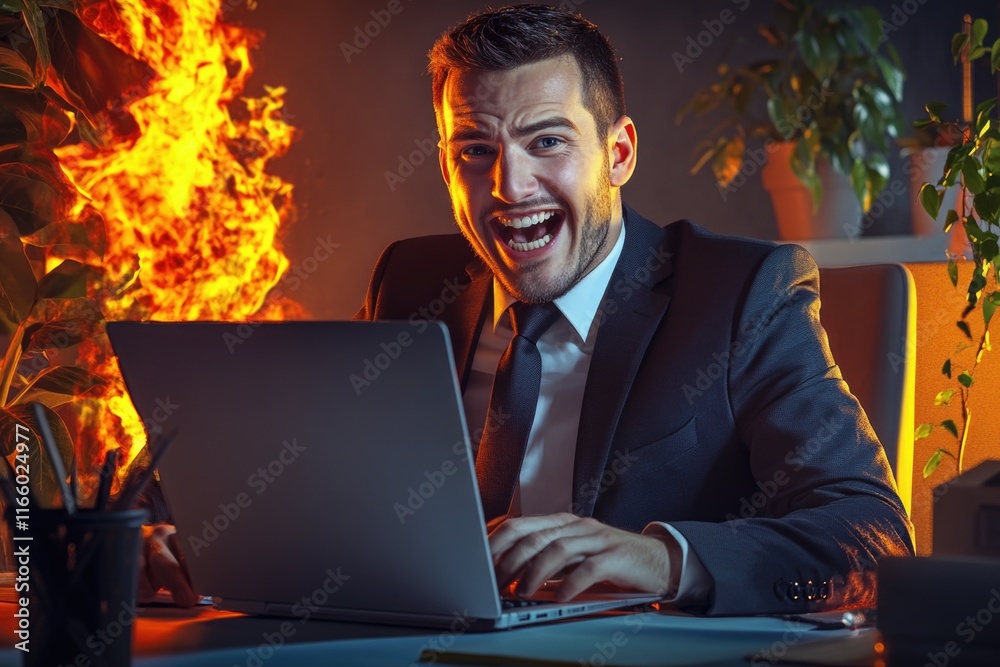 A person sitting in front of a laptop, typing away A person sitting in front of a laptop, typing away