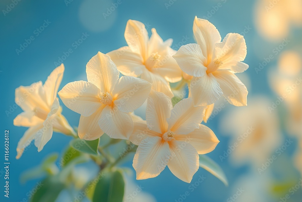 Fototapeta premium Fresh white blooms arranged in a decorative container