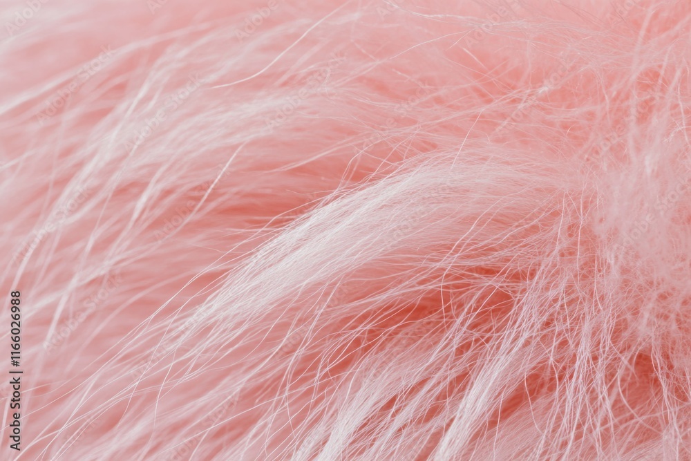 Fototapeta premium Close-up view of fluffy pink fur