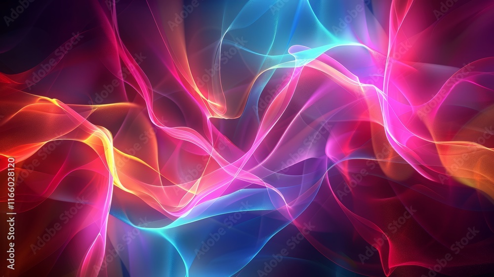 Abstract colorful waves creating a vibrant and dynamic digital art background, perfect for wallpapers and modern design projects Abstract colorful waves creating a vibrant and dynamic digital art background, perfect for wallpapers and modern design projects