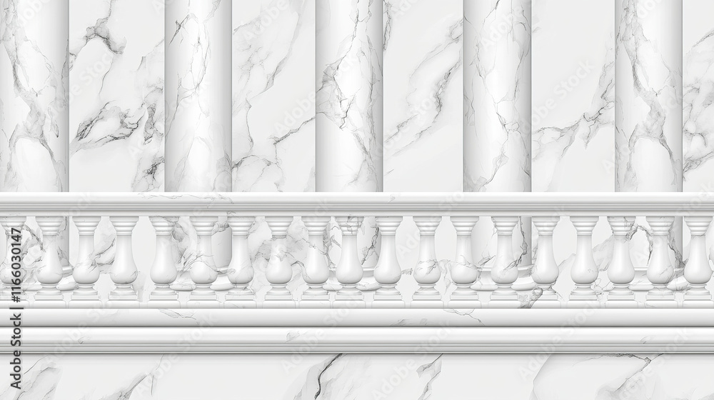 White marble pillars set isolated on transparent background. Vector realistic illustration of antique building balustrade or facade elements, ancient roman or greek temple or luxury palace decoration White marble pillars set isolated on transparent background. Vector realistic illustration of antique building balustrade or facade elements, ancient roman or greek temple or luxury palace decoration
