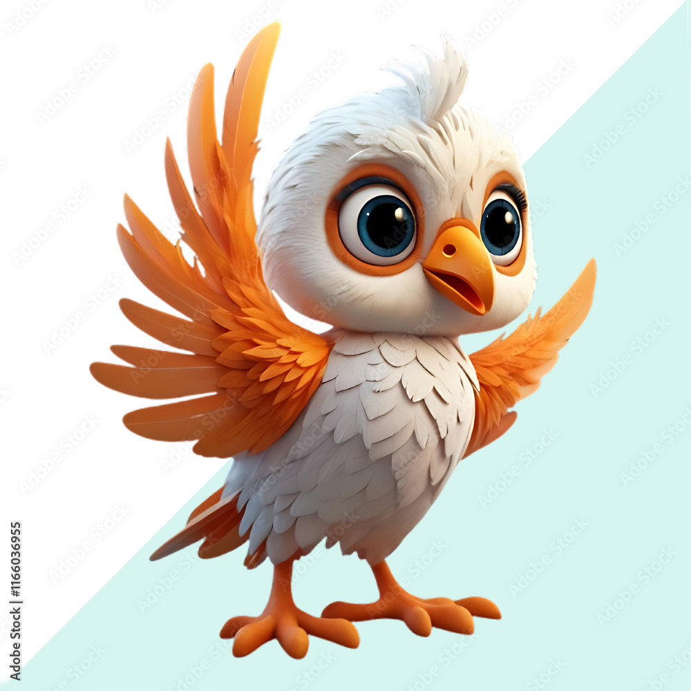bird with a letter