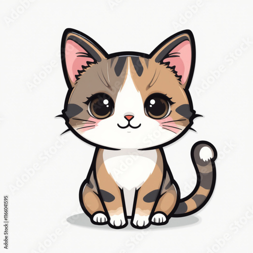 A cute Kawaii cat