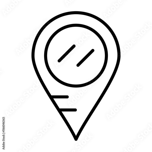 Location Outline Icon Style