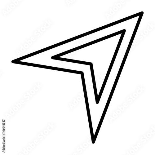 Send Outline Icon Style