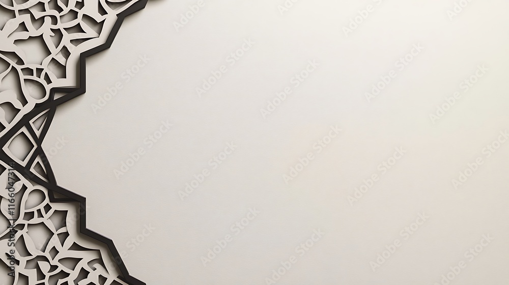 Fototapeta premium Elegant Islamic Geometric Pattern Design Background