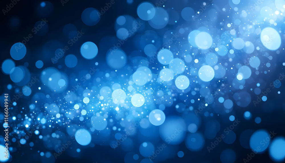 Abstract blue bokeh background creating a serene and calming atmosphere through soft glowing light Abstract blue bokeh background creating a serene and calming atmosphere through soft glowing light