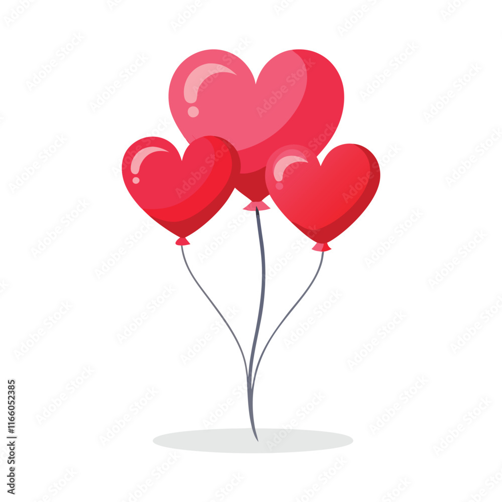 heart with balloons heart with balloons