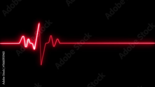 ECG abstract HUD Heart beat line template Cardiogram monitor .Technological HUD for medicine and science Colorful heart rate monitor ECG line showing heart pulse, seamless and loop motion animate 